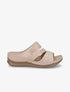 Claquettes compensées ajourées - Beige - 1