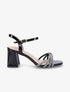 Sandales vernies à brides ornées de strass - Noir - 5