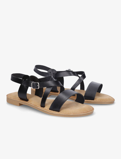 Nu-pieds en simili classiques - Noir - 4