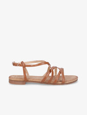 Nu-pieds croisés - Camel - 1