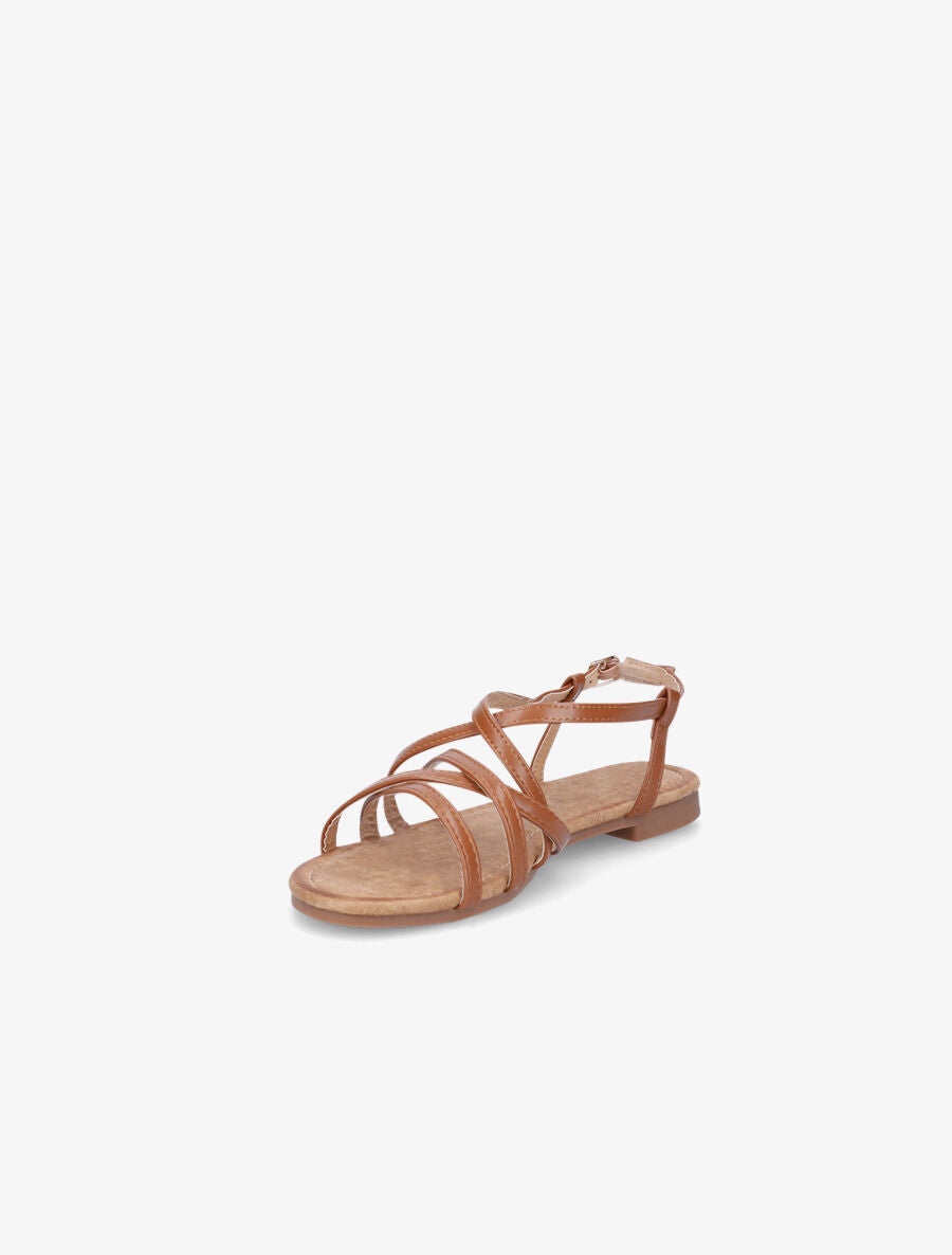 Nu-pieds croisés - Camel - 3