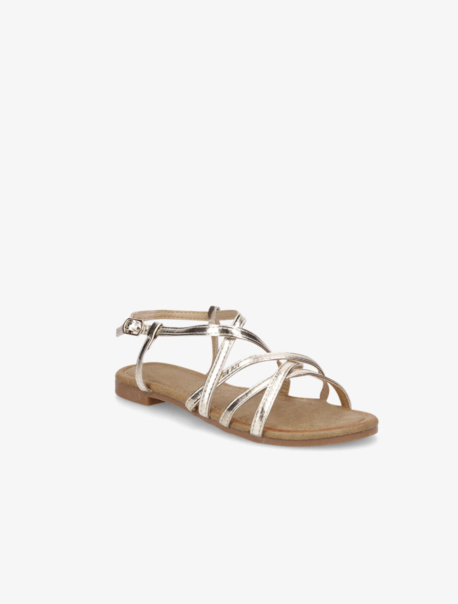 Nu-pieds croisés - Or - 2