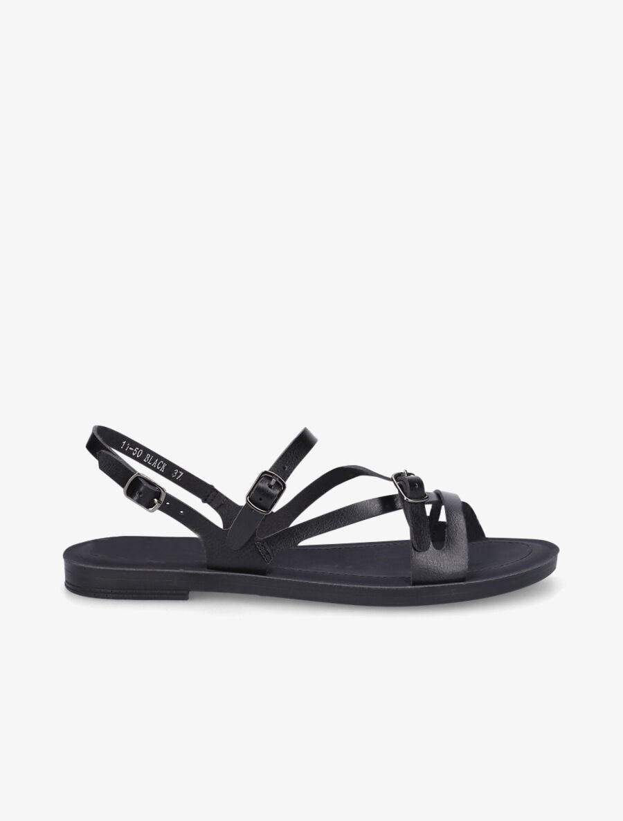 Nu-pieds à boucles - Noir - 5