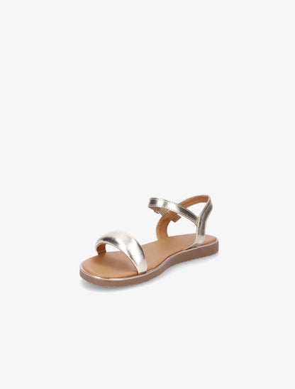 Nu-pieds à brides matelassées - Or - 3