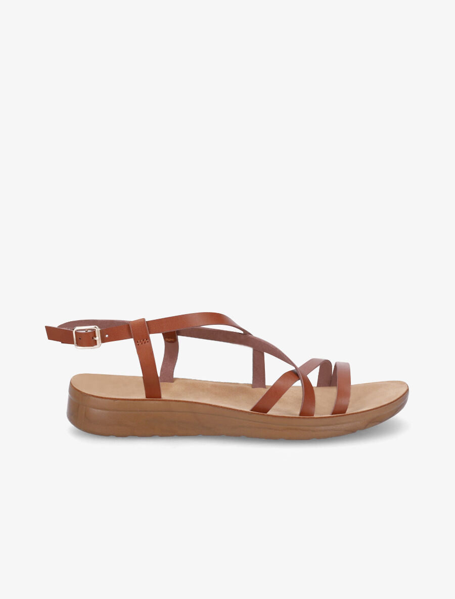 Nu-pieds basiques - Camel - 1