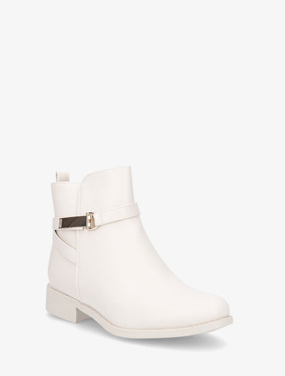 Bottines à boucle - Beige - 2