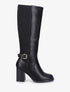 Bottes à talon élastiquée - Noir - 1