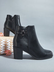 Bottines à boucle - Noir - 1