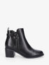 Bottines à zip et boucle - Noir - 6
