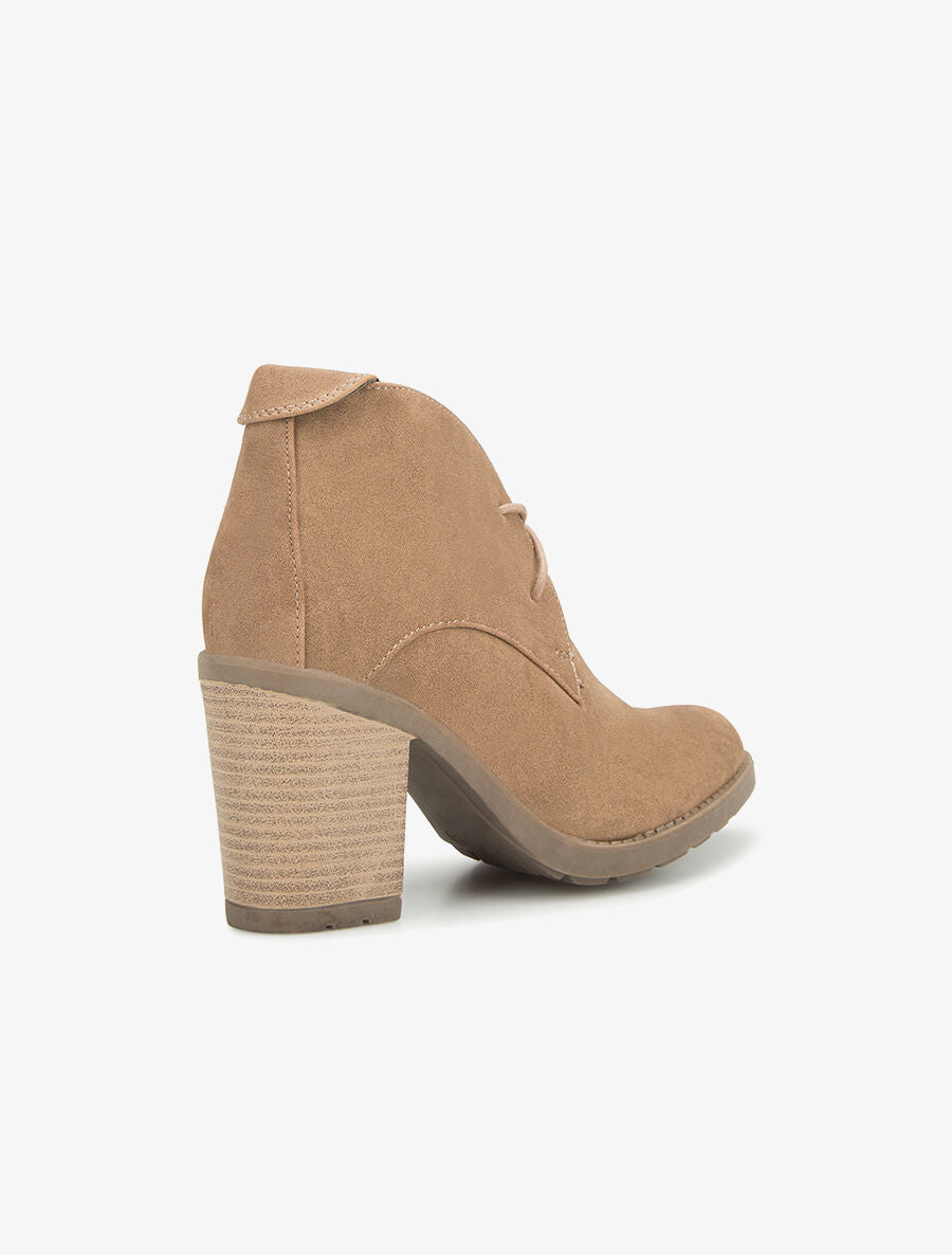 Bottines à lacets - taupe - 4