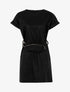 Robe en simili avec ceinture style banane - Noir - 1