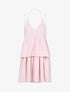 Robe loose à grands volants - Rose - 1