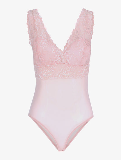 Body bi matière à coques - Rose - 1
