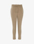 Pantalon fluide paper bag basique - Taupe - 1