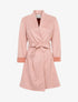 Manteau oversize en suédine - Rose - 1