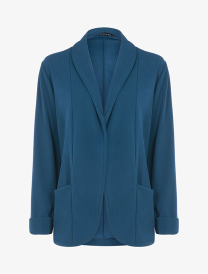 Veste légère fluide - Bleu pétrole - 1