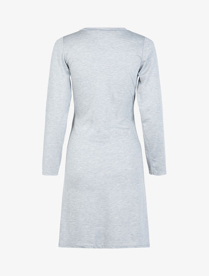 Robe à bandes croisées à la taille - Gris clair - 2