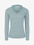 Pull à encolure volantée - Vert menthe - 1