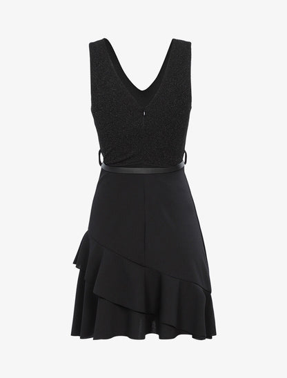 Robe à buste irisé - Noir - 2