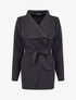 Manteau fin en feutre - Noir - 1
