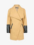 Manteau à détails simili - Camel - 1