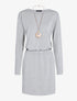 Robe casual à sautoir - Gris clair - 1