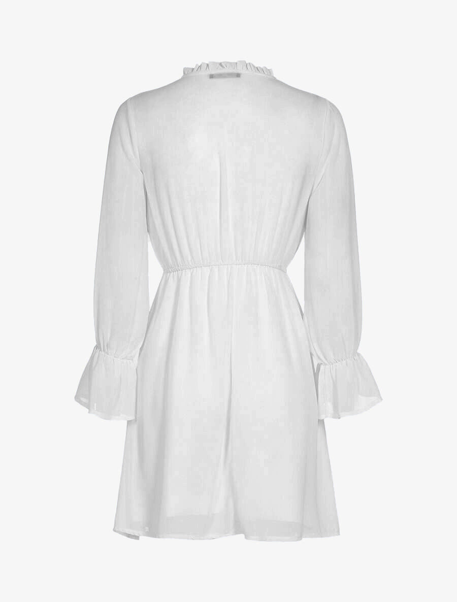 Robe patineuse fluide - Blanc - 2