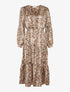 Robe légère imprimé python - Beige - 1