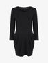 Robe unie bas bouffant - Noir - 1