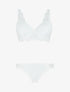 Ensemble push up en dentelle à détail noeud - Blanc - 1