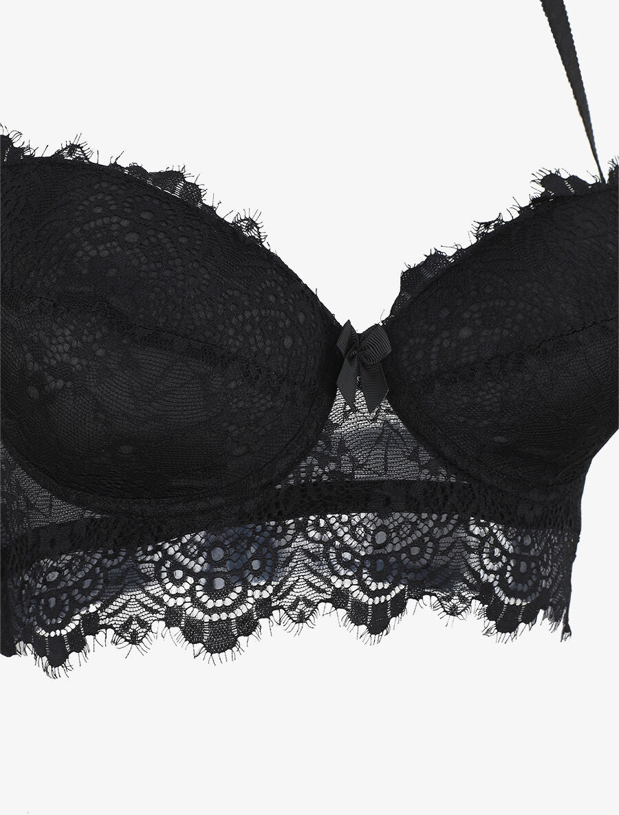 Ensemble lingerie en dentelle - Noir - 3